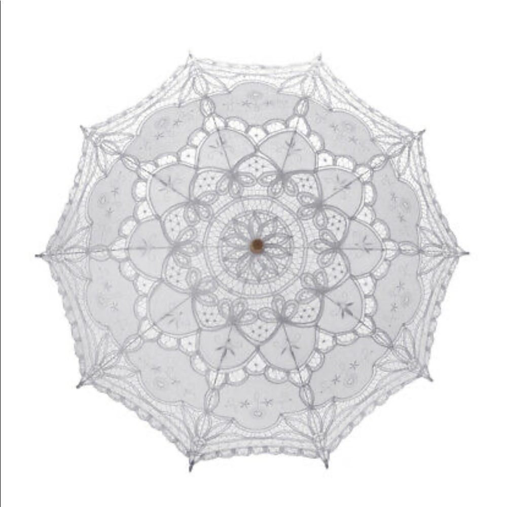 Host Pick! 🎉 Beautiful Brand New Batten Lace Parasols 🌂☂️ - Picture 10 of 16